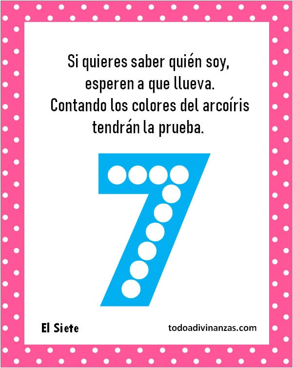 adivinanzas de numeros para niños