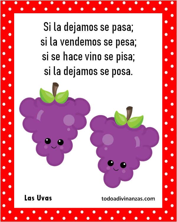 Adivinanzas de Uvas