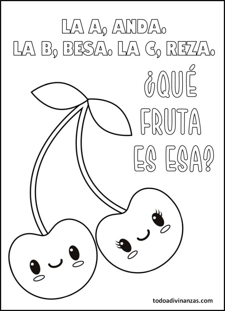 adivinanzas para colorear