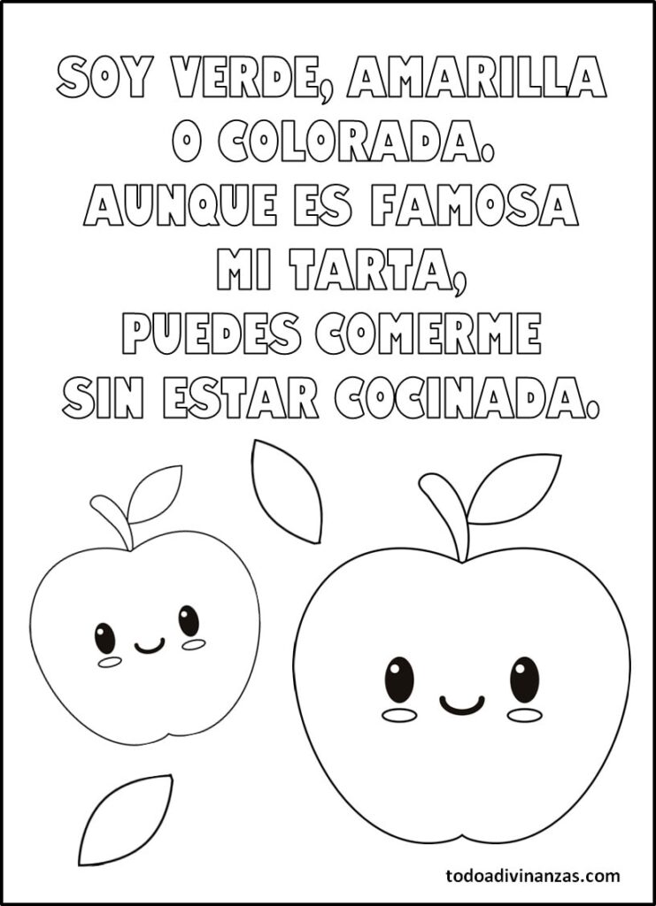 Adivinanzas para colorear