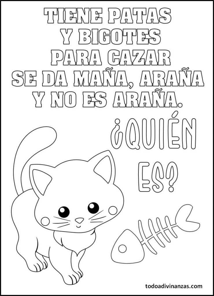 Adivinanzas creativas para colorear